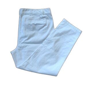 Talbots White Girlfriend Chino Size 16